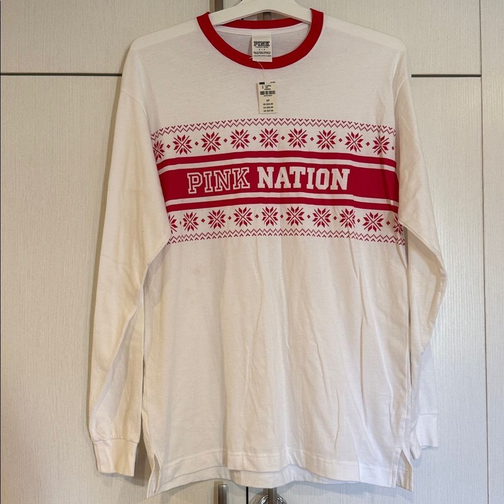 Pink long sleeve sweater